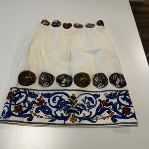 Dolce&Gabbana chic mini skirt white original